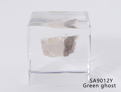 Minerals in Acrylic block