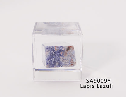 Minerals in Acrylic block