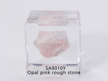 Minerals in Acrylic block