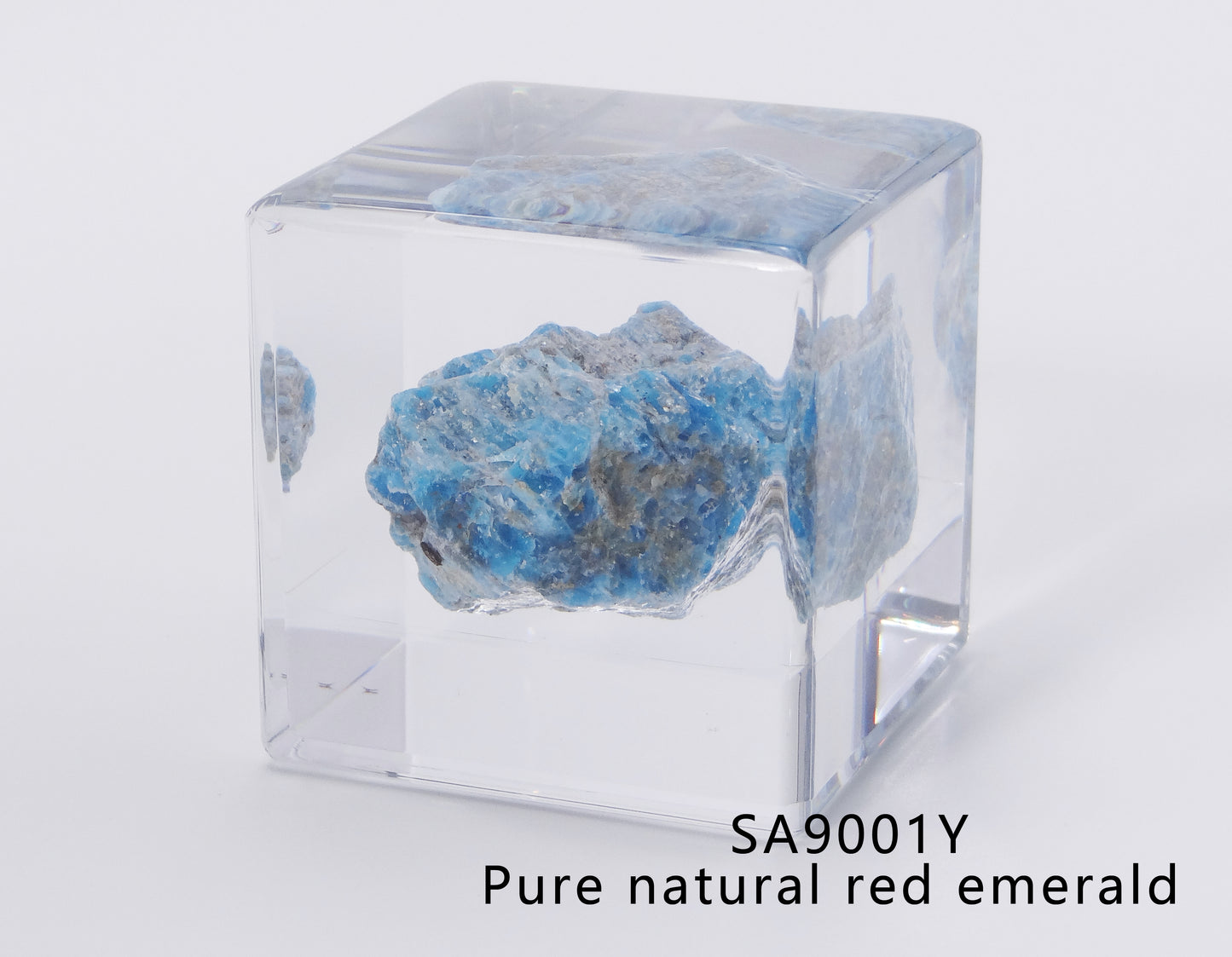 Minerals in Acrylic block