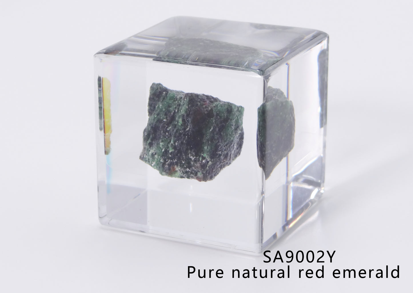 Minerals in Acrylic block