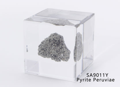 Minerals in Acrylic block