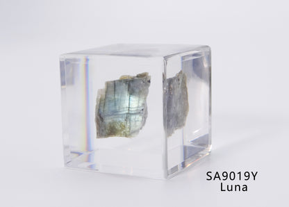 Minerals in Acrylic block