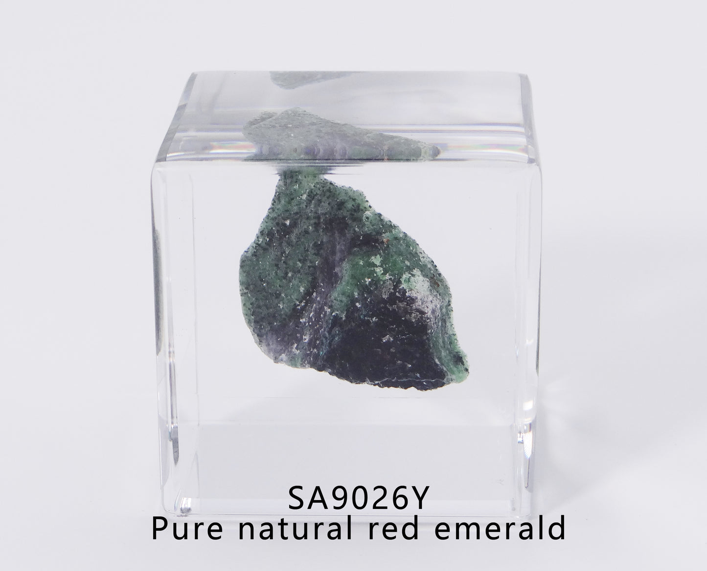 Minerals in Acrylic block