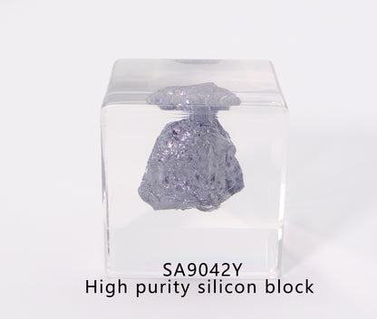 Minerals in Acrylic block